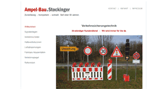 Desktop Screenshot of ampelbaustockinger.de