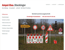 Tablet Screenshot of ampelbaustockinger.de